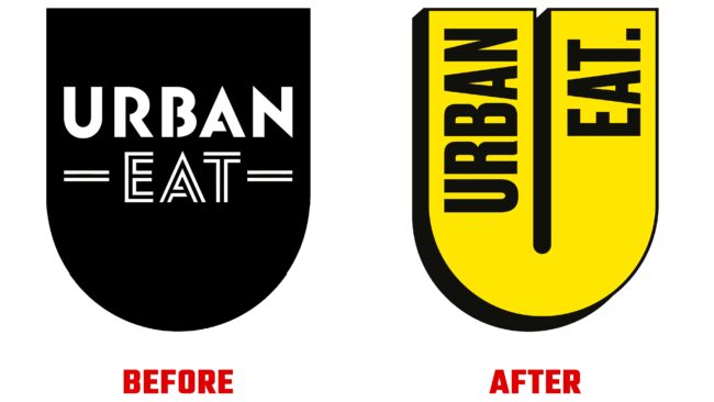 Urban Eat Antes y Despues del Logotipo (historia)