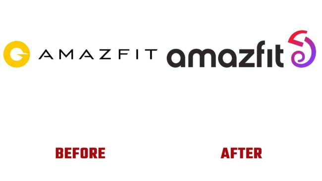 Amazfit Antes y Despues del Logotipo (historia)