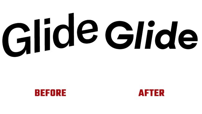 Glide Antes y Despues del Logotipo (historia)