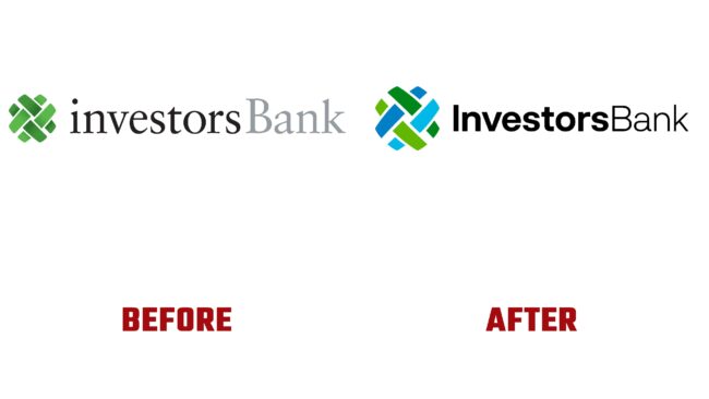 Investors Bank Antes y Despues del Logotipo (historia)