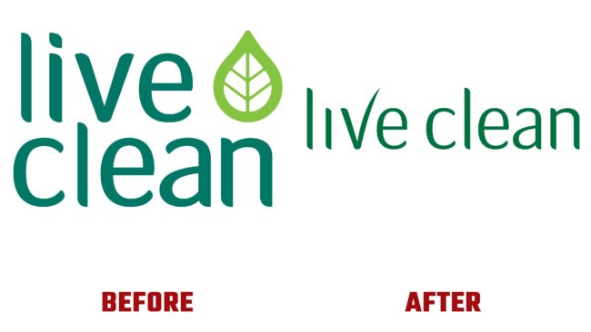 Live Clean Antes y Despues del Logotipo (historia)
