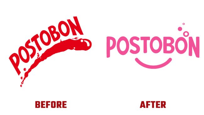 Postobon Antes y Despues del Logotipo (historia)