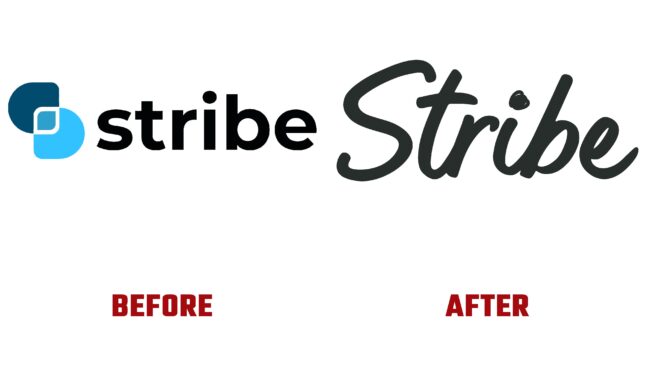 Stribe Antes y Despues del Logotipo (historia)