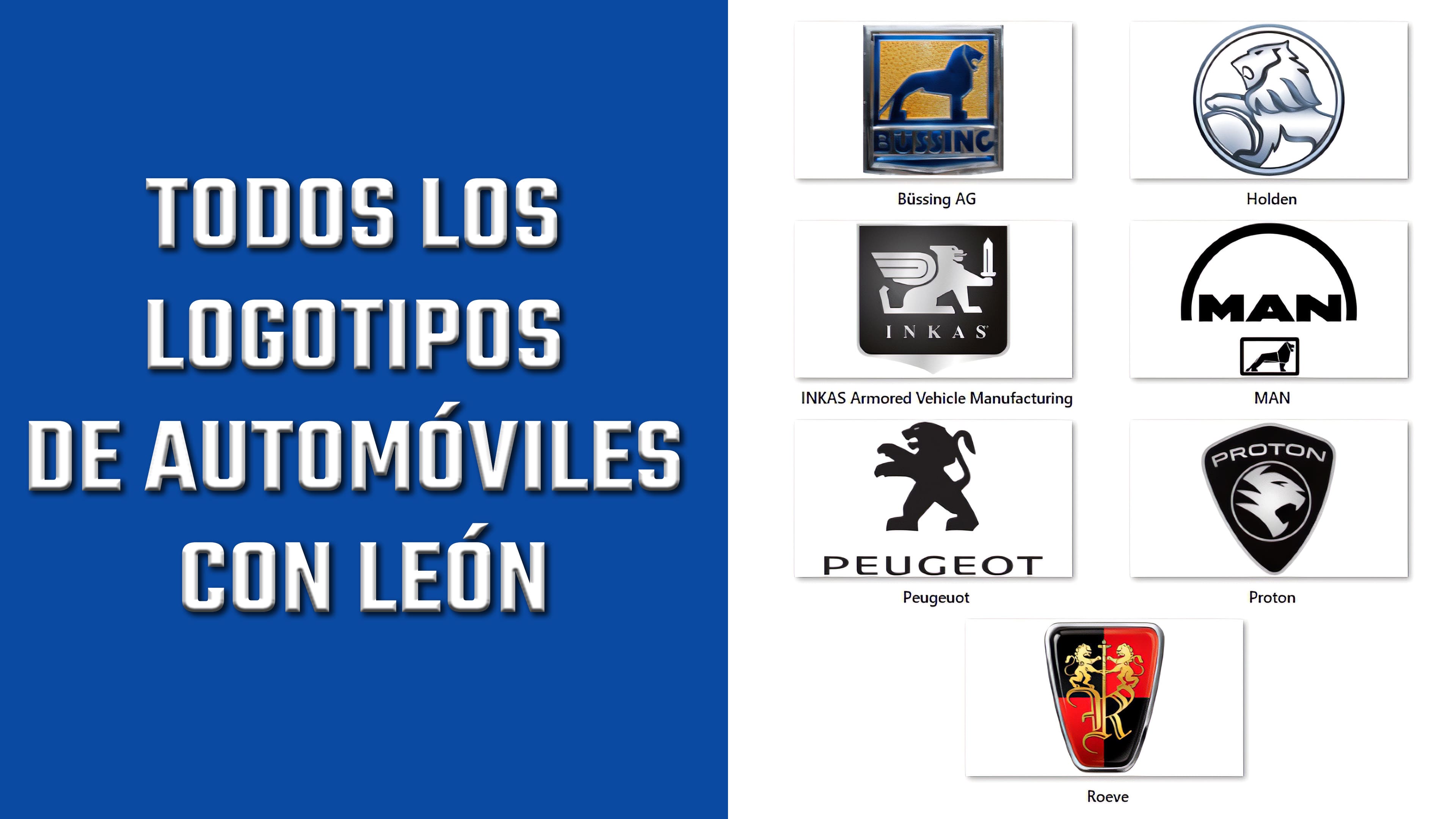 Todos los logotipos de automóviles con León