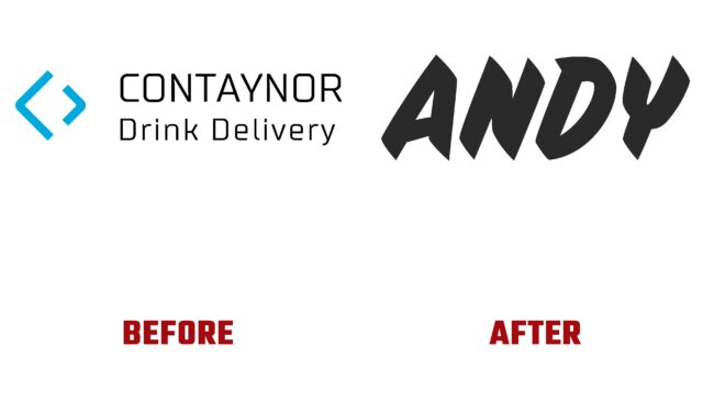 Andy Antes y Despues del Logotipo (historia)