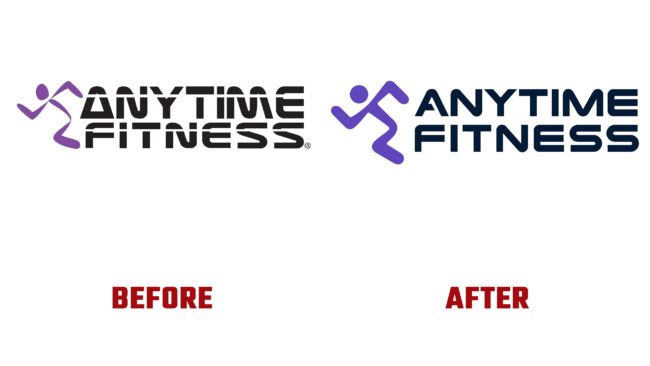 Anytime Fitness Antes y Despues del Logotipo (historia)