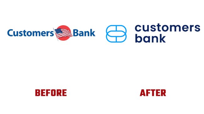 Customers Bank Antes y Despues del Logotipo (historia)