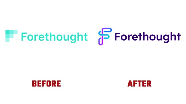 Forethought Antes y Despues del Logotipo (historia)