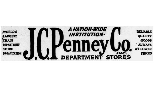J.C. Penney Co., Incorporated Logotipo 1926-1929