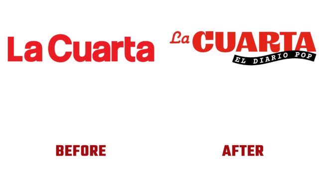 La Cuarta Antes y Despues del Logotipo (historia)