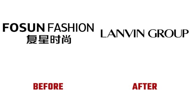 Lanvin Group Antes y Despues del Logotipo (historia)