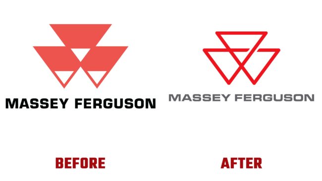 Massey Ferguson Antes y Despues del Logotipo (historia)