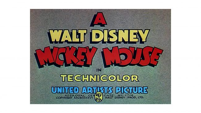 Mickey Mouse Logotipo 1935-1937