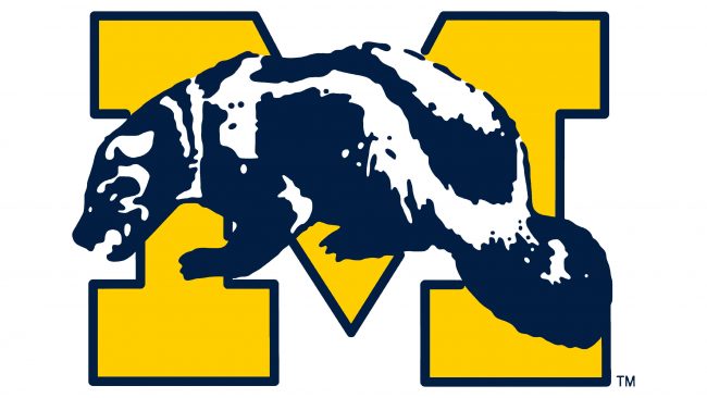 Michigan Wolverines Logotipo 1964-1978