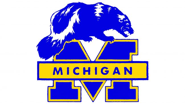 Michigan Wolverines Logotipo 1979-1987