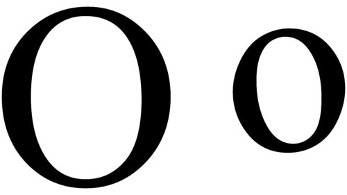 Omicron Greek Simbolo