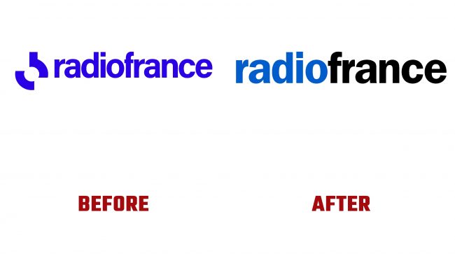 Radio France Antes y Despues del Logotipo (historia)