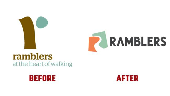 Ramblers Antes y Despues del Logotipo (historia)