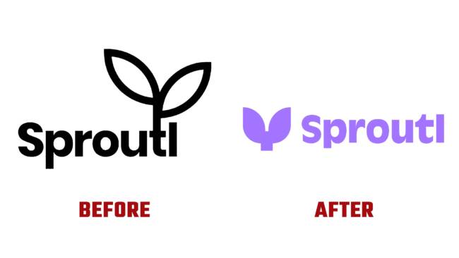 Sproutl Antes y Despues del Logotipo (historia)