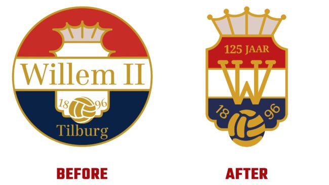 Willem II Antes y Despues del Logotipo (historia)