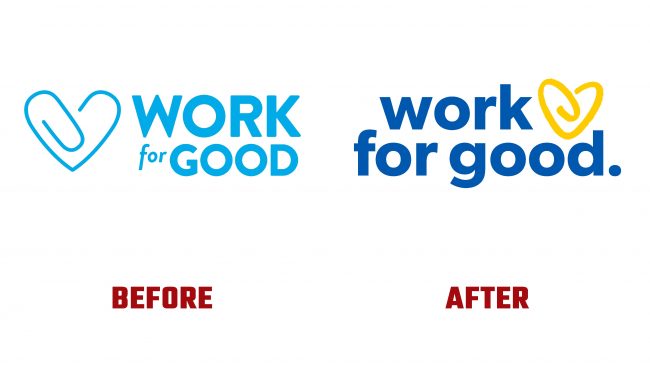Work for Good Antes y Despues del Logotipo (historia)
