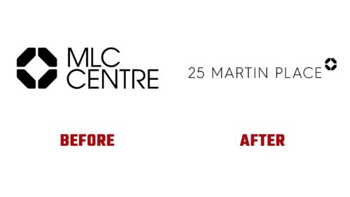 25 Martin Place Antes y Despues del Logotipo (historia)