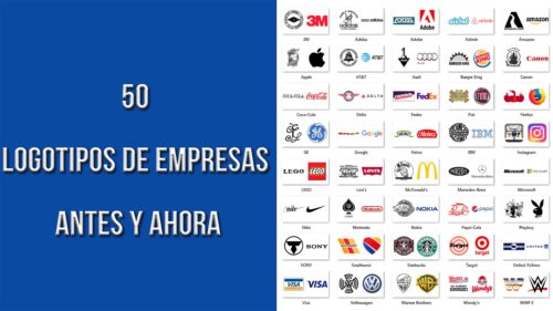 50 logotipos de empresas antes y ahora