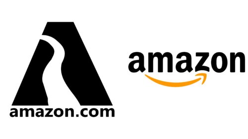 Amazon logotipos de empresas antes y ahora