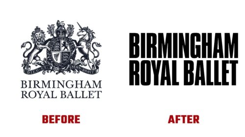 Birmingham Royal Ballet Antes y Despues del Logotipo (historia)