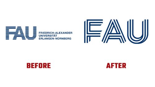 FAU Antes y Despues del Logotipo (Historia)