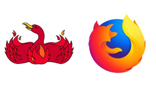 Firefox logotipos de empresas antes y ahora