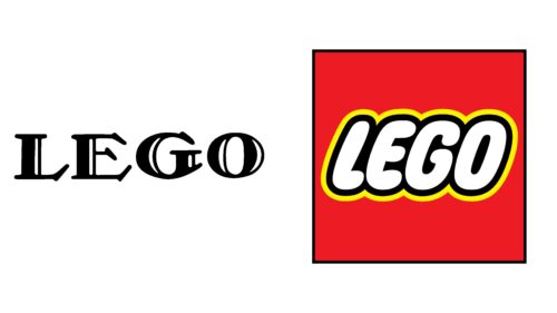 LEGO logotipos de empresas antes y ahora