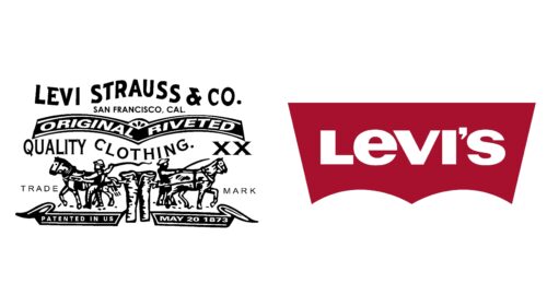 Levi’s logotipos de empresas antes y ahora