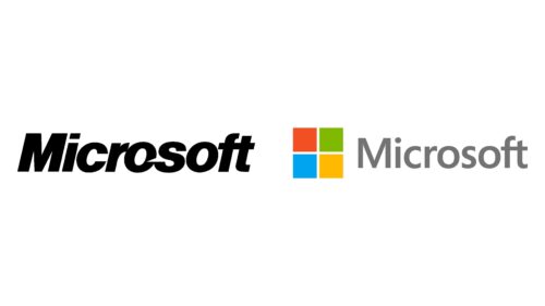 Microsoft logotipos de empresas antes y ahora
