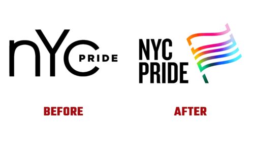 NYC Pride Antes y Despues del Logotipo (Historia)
