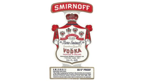 Smirnoff Logotipo 1860-1940