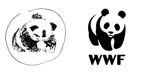 WWF logotipos de empresas antes y ahora