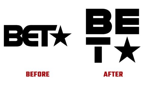 BET Antes y Despues del Logotipo (Historia)