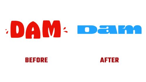 Dam Antes y Despues del Logotipo (Historia)