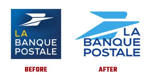 La Banque Postale Antes y Despues del Logotipo (Historia)