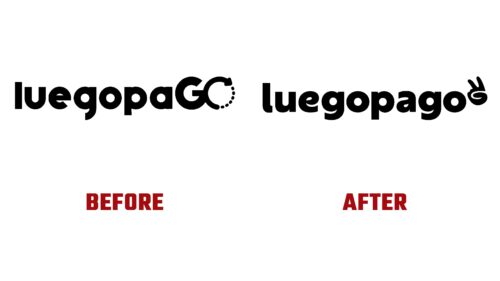LuegopaGO Antes y Despues del Logotipo (Historia)