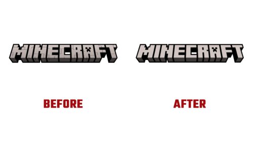 Minecraft Antes y Despues del Logotipo (Historia)
