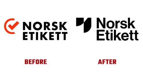 Norsk Etikett Antes y Despues del Logotipo (Historia)