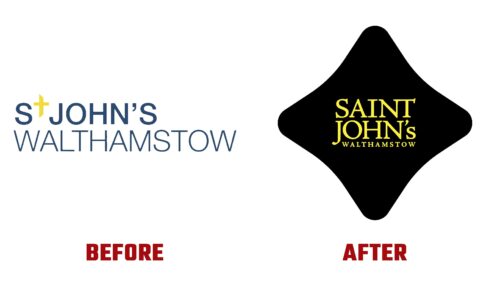 Saint John's Walthamstow Antes y Despues del Logotipo (Historia)