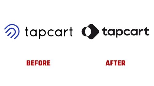 Tapcart Antes y Despues del Logotipo (Historia)