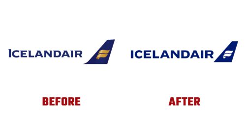 Icelandair Antes y Despues del Logotipo (Historia)