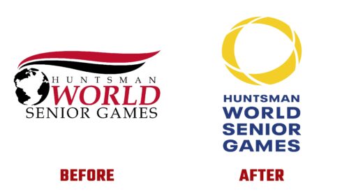 Huntsman World Senior Games Antes y Despues del Logotipo (Historia)
