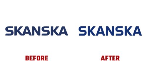 Skanska Antes y Despues del Logotipo (Historia)