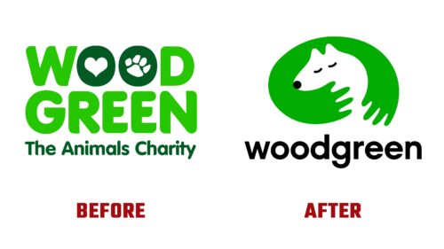 Woodgreen Antes y Despues del Logotipo (Historia)